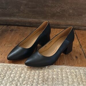 Fiorela Go-To Mid Heel - Black Leather